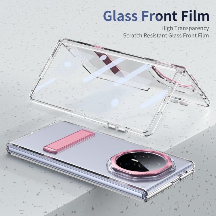 For Honor Magic V3 Ice-Cold Holder PC Hybrid TPU Phone Case(Pink) - Honor Cases by PMC TechLife | Online Shopping South Africa | PMC TechLife | Buy Now Pay Later Mobicred