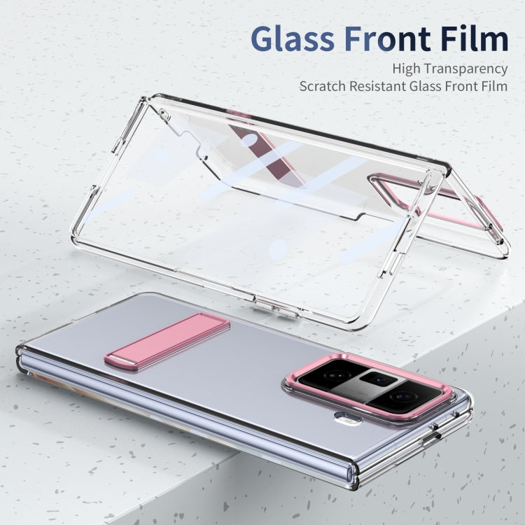 For Honor Magic Vs3 Ice-Cold Holder PC Hybrid TPU Phone Case(Pink) - Honor Cases by PMC TechLife | Online Shopping South Africa | PMC TechLife | Buy Now Pay Later Mobicred