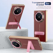 For Huawei Mate XT Ultimate Ice-Cold Holder PC Hybrid TPU Phone Case(Pink)