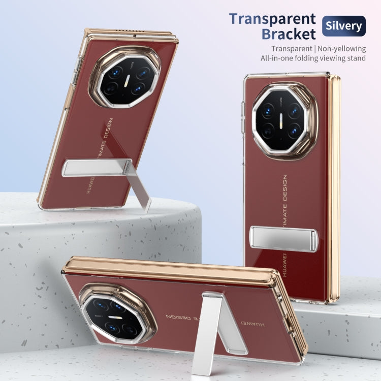 For Huawei Mate XT Ultimate Ice-Cold Holder PC Hybrid TPU Phone Case(Silver) - Huawei Cases by PMC TechLife | Online Shopping South Africa | PMC TechLife | Buy Now Pay Later Mobicred