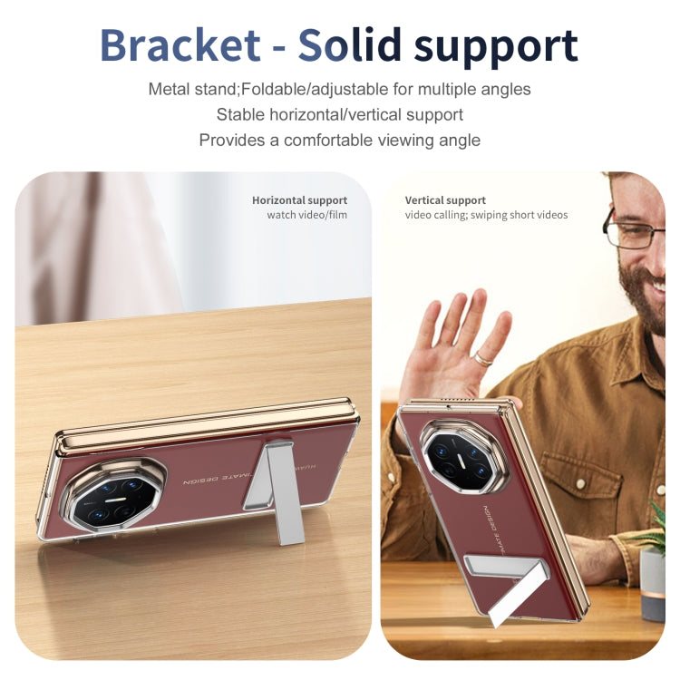 For Huawei Mate XT Ultimate Ice-Cold Holder PC Hybrid TPU Phone Case(Silver) - Huawei Cases by PMC TechLife | Online Shopping South Africa | PMC TechLife | Buy Now Pay Later Mobicred