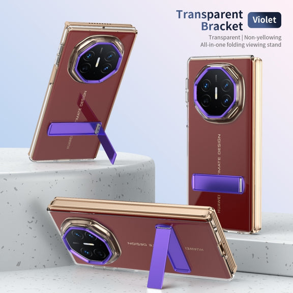 For Huawei Mate XT Ultimate Ice-Cold Holder PC Hybrid TPU Phone Case(Purple)