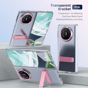 For Huawei Mate X3 Ice-Cold Holder PC Hybrid TPU Phone Case(Pink)