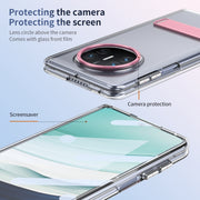 For Huawei Mate X3 Ice-Cold Holder PC Hybrid TPU Phone Case(Pink)