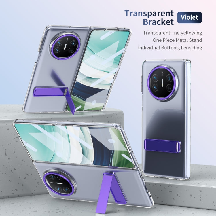 For Huawei Mate X3 Ice-Cold Holder PC Hybrid TPU Phone Case(Purple)
