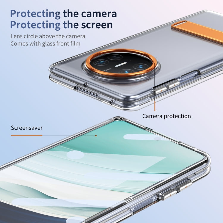 For Huawei Mate X5 Ice-Cold Holder PC Hybrid TPU Phone Case(Orange)