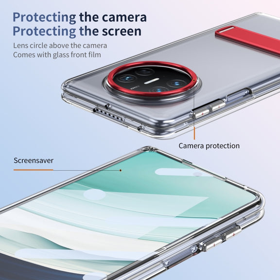 For Huawei Mate X5 Ice-Cold Holder PC Hybrid TPU Phone Case(Red)