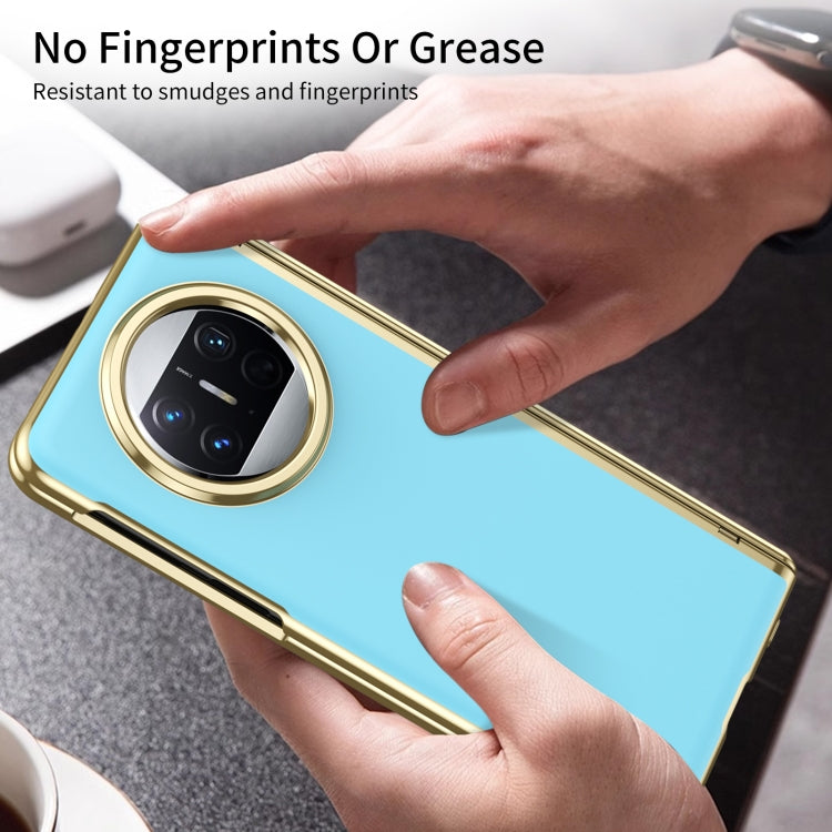 For Huawei Mate X3 Integrated AG Frosted Vacuum Plating Phone Case(Ice Blue) - Huawei Cases by PMC TechLife | Online Shopping South Africa | PMC TechLife | Buy Now Pay Later Mobicred