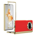 For Huawei Mate X3 Integrated AG Frosted Vacuum Plating Phone Case(Red) - Huawei Cases by PMC TechLife | Online Shopping South Africa | PMC TechLife | Buy Now Pay Later Mobicred