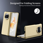 For Huawei Mate X3 Integrated AG Frosted Vacuum Plating Phone Case(Gold)