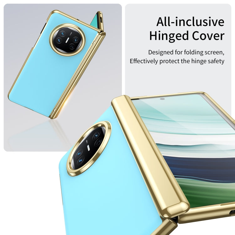 For Huawei Mate X5 Integrated AG Frosted Vacuum Plating Phone Case(Ice Blue) - Huawei Cases by PMC TechLife | Online Shopping South Africa | PMC TechLife | Buy Now Pay Later Mobicred