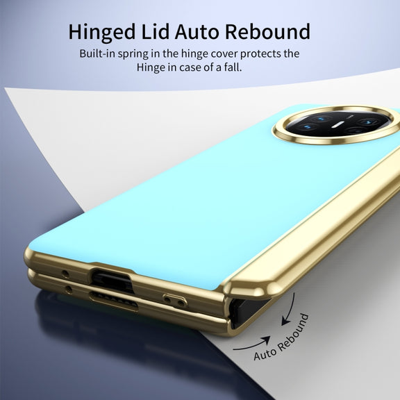 For Huawei Mate X5 Integrated AG Frosted Vacuum Plating Phone Case(Ice Blue)