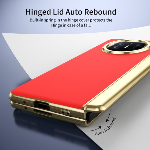 For Huawei Mate X5 Integrated AG Frosted Vacuum Plating Phone Case(Red)