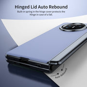 For Huawei Mate X5 Integrated AG Frosted Vacuum Plating Phone Case(Blue)