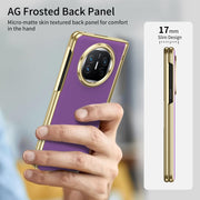 For Huawei Mate X5 Integrated AG Frosted Vacuum Plating Phone Case(Purple)