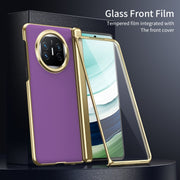For Huawei Mate X5 Integrated AG Frosted Vacuum Plating Phone Case(Purple)