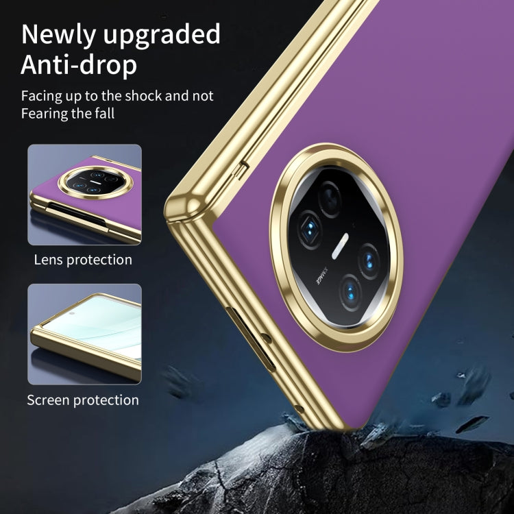 For Huawei Mate X5 Integrated AG Frosted Vacuum Plating Phone Case(Purple)