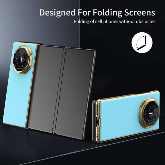 For Huawei Mate XT Ultimate Design Integrated AG Frosted Vacuum Plating Phone Case(Ice Blue)