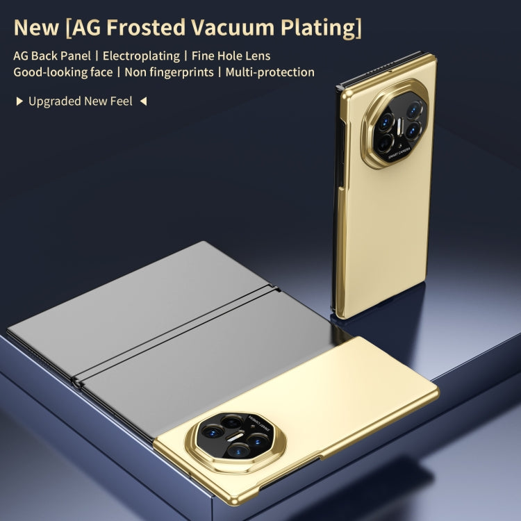 For Huawei Mate XT Ultimate Design Integrated AG Frosted Vacuum Plating Phone Case(Gold) - Huawei Cases by PMC TechLife | Online Shopping South Africa | PMC TechLife | Buy Now Pay Later Mobicred