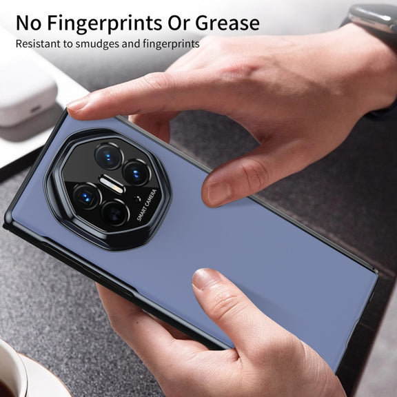 For Huawei Mate XT Ultimate Design Integrated AG Frosted Vacuum Plating Phone Case(Blue)