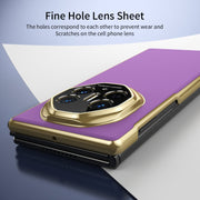 For Huawei Mate XT Ultimate Design Integrated AG Frosted Vacuum Plating Phone Case(Purple)