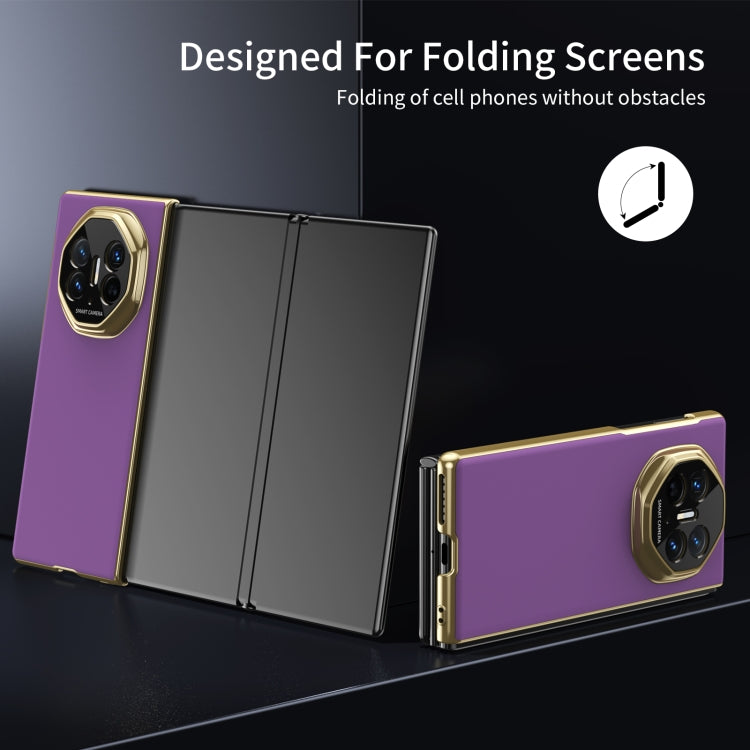 For Huawei Mate XT Ultimate Design Integrated AG Frosted Vacuum Plating Phone Case(Purple) - Huawei Cases by PMC TechLife | Online Shopping South Africa | PMC TechLife | Buy Now Pay Later Mobicred