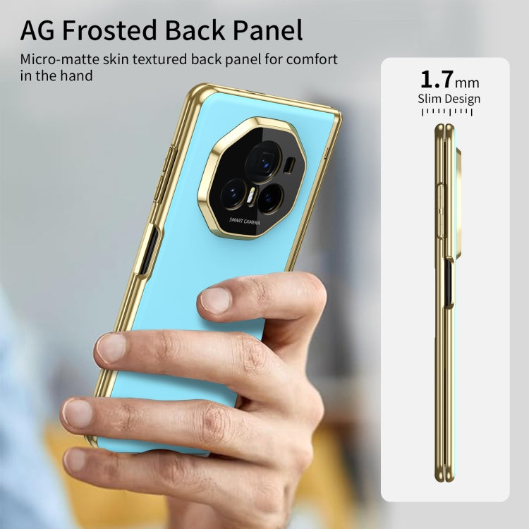 For Honor Magic V3 Integrated AG Frosted Vacuum Plating Phone Case(Ice Blue) - Honor Cases by PMC TechLife | Online Shopping South Africa | PMC TechLife | Buy Now Pay Later Mobicred