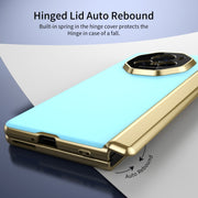 For Honor Magic V3 Integrated AG Frosted Vacuum Plating Phone Case(Ice Blue)