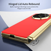 For Honor Magic V3 Integrated AG Frosted Vacuum Plating Phone Case(Red)