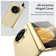 For Honor Magic V3 Integrated AG Frosted Vacuum Plating Phone Case(Gold)