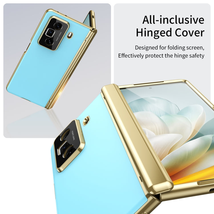 For Honor Magic Vs3 Integrated AG Frosted Vacuum Plating Phone Case(Ice Blue) - Honor Cases by PMC TechLife | Online Shopping South Africa | PMC TechLife | Buy Now Pay Later Mobicred