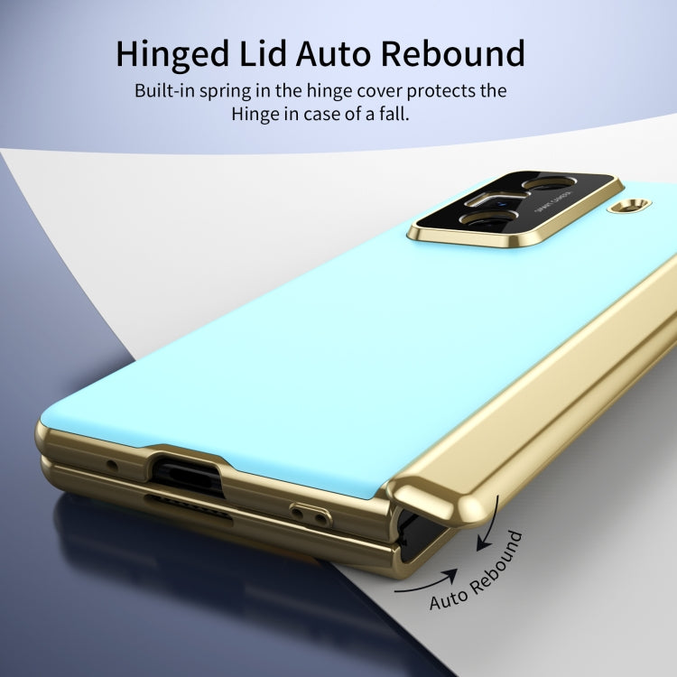 For Honor Magic Vs3 Integrated AG Frosted Vacuum Plating Phone Case(Ice Blue) - Honor Cases by PMC TechLife | Online Shopping South Africa | PMC TechLife | Buy Now Pay Later Mobicred