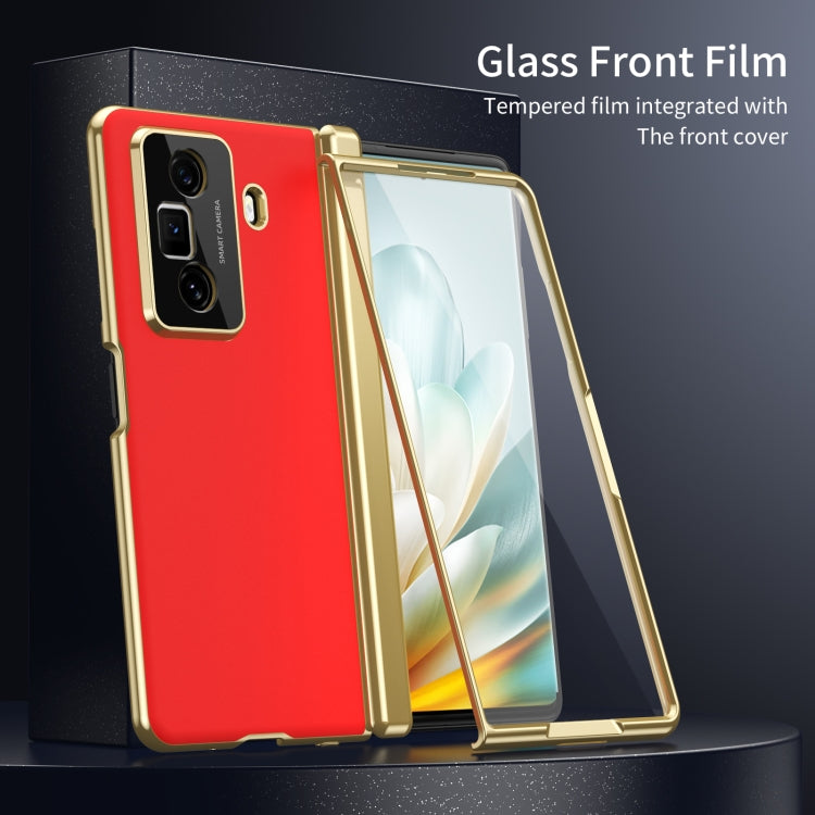 For Honor Magic Vs3 Integrated AG Frosted Vacuum Plating Phone Case(Red) - free shipping - PMC TechLife - Order now!