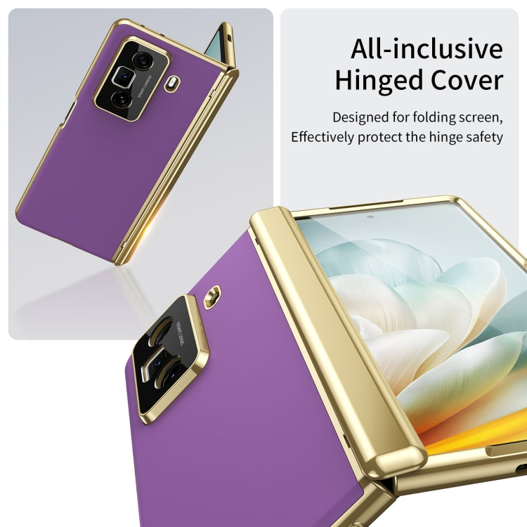 For Honor Magic Vs3 Integrated AG Frosted Vacuum Plating Phone Case(Purple) - Honor Cases by PMC TechLife | Online Shopping South Africa | PMC TechLife | Buy Now Pay Later Mobicred