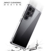 For Samsung Galaxy S25 Ultra 5G Crystal Clear TPU Hybrid PC Phone Case(Transparent)