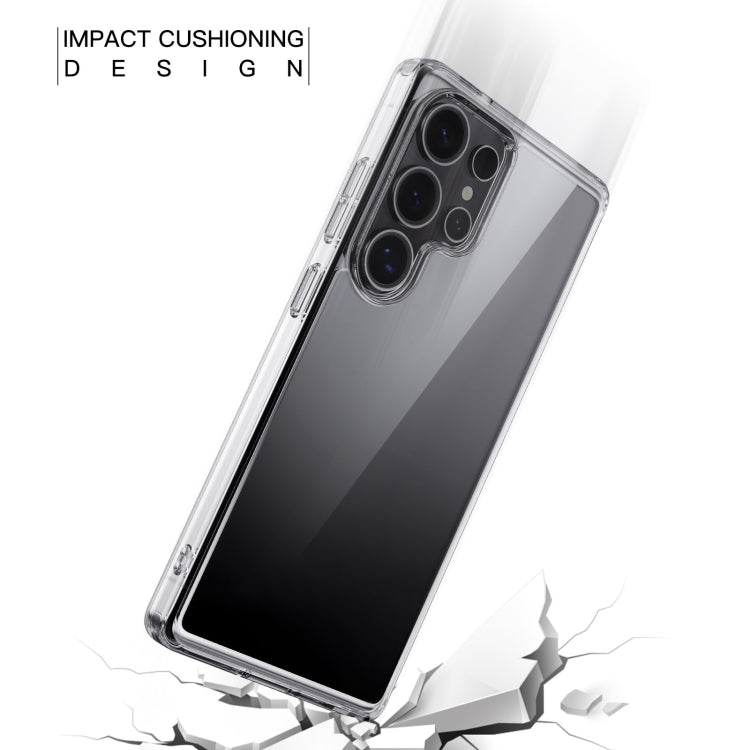 For Samsung Galaxy S25 Ultra 5G Crystal Clear TPU Hybrid PC Phone Case(Transparent)