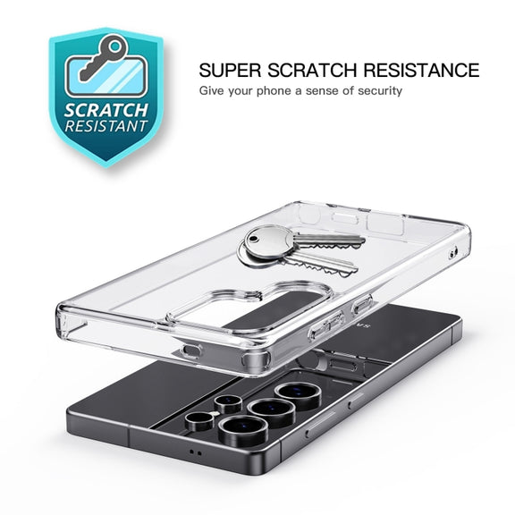 For Samsung Galaxy S25+ 5G Crystal Clear TPU Hybrid PC Phone Case(Transparent)