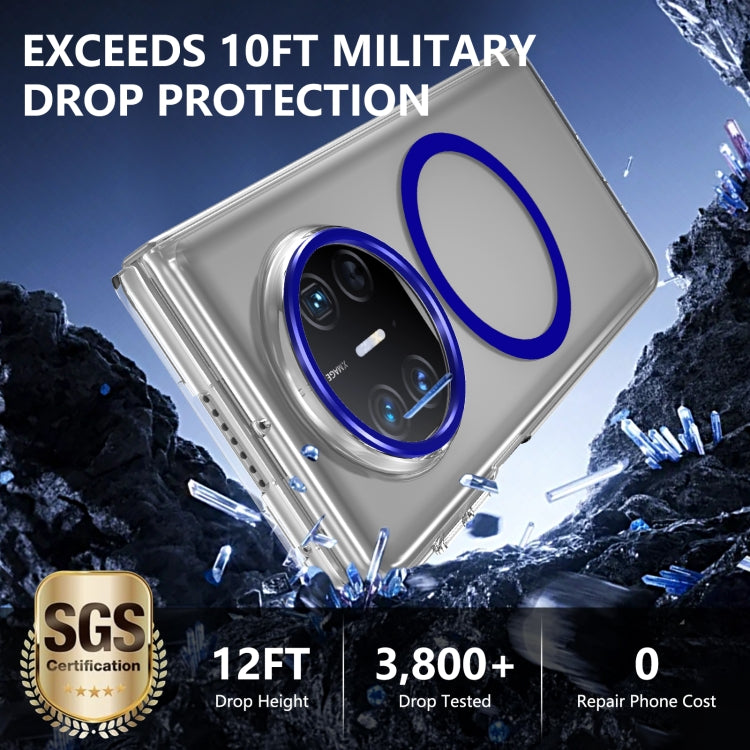 For Huawei Mate X3 lce Folding Series MagSafe Integrated Clear PC Phone Case(Royal Blue) - Huawei Cases by PMC TechLife | Online Shopping South Africa | PMC TechLife | Buy Now Pay Later Mobicred
