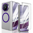 For Huawei Mate X3 lce Folding Series MagSafe Integrated Clear PC Phone Case(Purple) - Huawei Cases by PMC TechLife | Online Shopping South Africa | PMC TechLife | Buy Now Pay Later Mobicred