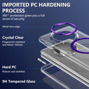 For Huawei Mate X3 lce Folding Series MagSafe Integrated Clear PC Phone Case(Purple)