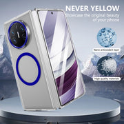 For Huawei Mate X5 lce Folding Series MagSafe Integrated Clear PC Phone Case(Royal Blue)