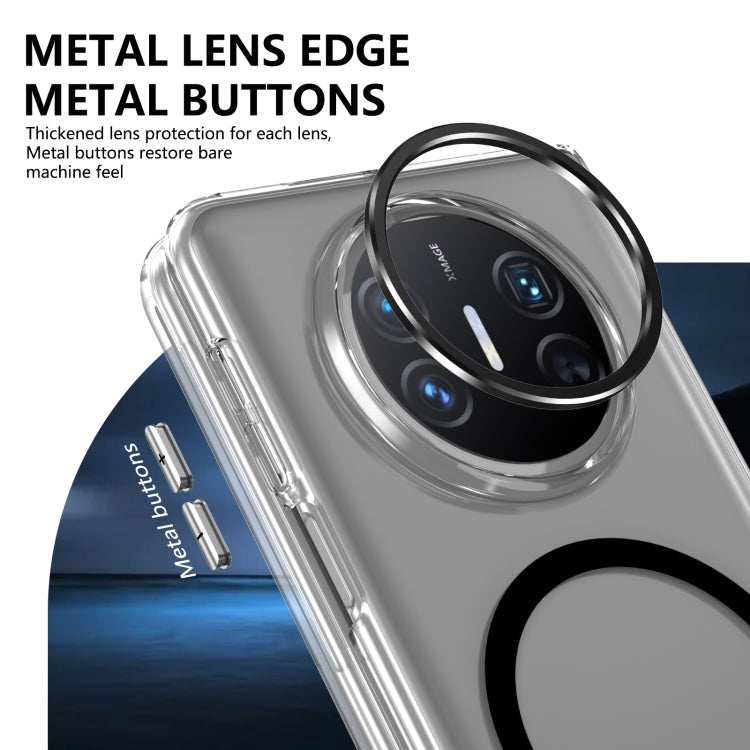 For Huawei Mate X5 lce Folding Series MagSafe Integrated Clear PC Phone Case(Black) - Huawei Cases by PMC TechLife | Online Shopping South Africa | PMC TechLife | Buy Now Pay Later Mobicred