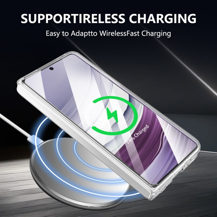 For Huawei Mate X5 lce Folding Series MagSafe Integrated Clear PC Phone Case(Silver) - Huawei Cases by PMC TechLife | Online Shopping South Africa | PMC TechLife | Buy Now Pay Later Mobicred