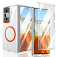 For Honor Magic Vs3 lce Folding Series MagSafe Integrated Clear PC Phone Case(Orange) - Honor Cases by PMC TechLife | Online Shopping South Africa | PMC TechLife | Buy Now Pay Later Mobicred