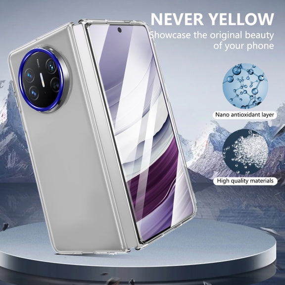 For Huawei Mate X5 lce Folding Series Integrated Clear PC Phone Case(Royal Blue)