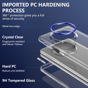 For Huawei Mate X5 lce Folding Series Integrated Clear PC Phone Case(Royal Blue)