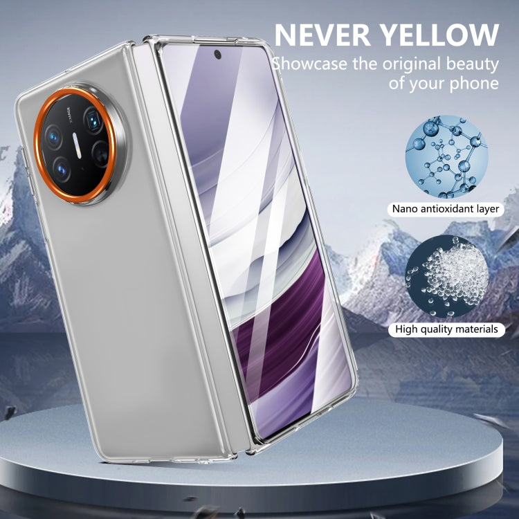 For Huawei Mate X3 lce Folding Series Integrated Clear PC Phone Case(Orange)