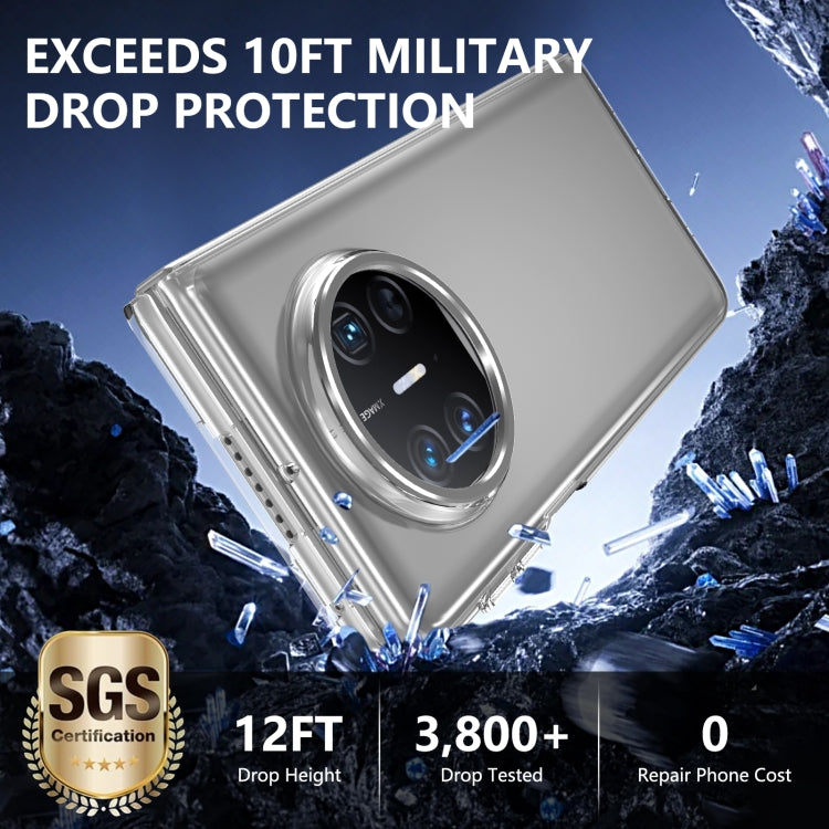 For Huawei Mate X3 lce Folding Series Integrated Clear PC Phone Case(Silver) - Huawei Cases by PMC TechLife | Online Shopping South Africa | PMC TechLife | Buy Now Pay Later Mobicred