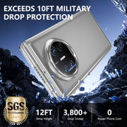 For Huawei Mate X3 lce Folding Series Integrated Clear PC Phone Case(Silver)