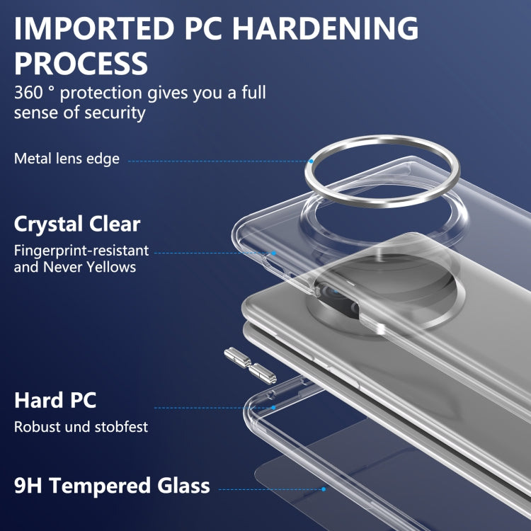 For Huawei Mate X3 lce Folding Series Integrated Clear PC Phone Case(Silver) - Huawei Cases by PMC TechLife | Online Shopping South Africa | PMC TechLife | Buy Now Pay Later Mobicred